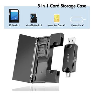 Produktbild für Kartenleser LogiLink CR0049, 2 in 1, USB &amp; USB-C 3.0