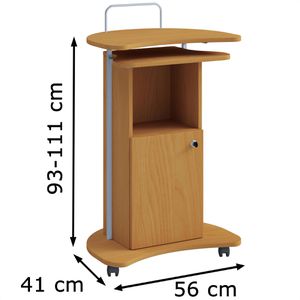 Produktbild für Stehpult VCM Komil 913245, aus Holz