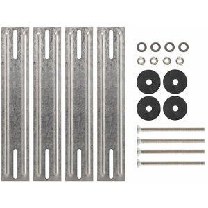 Produktbild für Briefkasten Burg-Wächter Borkum Set 3877 Ni silber, Edelstahl