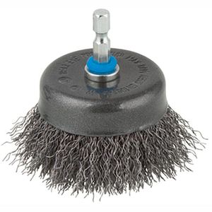 Drahtbürste Wolfcraft 2106000, gewellt, Topfbürste
