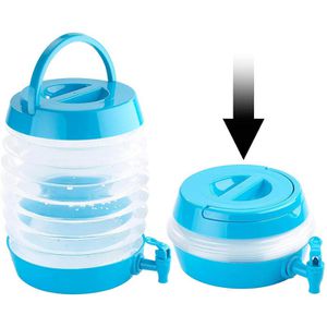 Relaxdays Wasserkanister faltbar, Kunststoff, mit Ablasshahn, transparent,  20 Liter – Böttcher AG