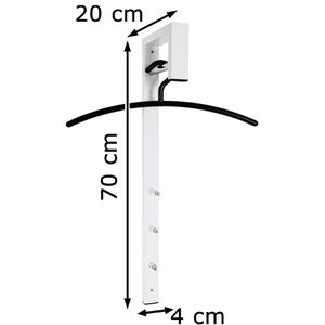 Produktbild für Wandgarderobe Haku-Möbel 89345, Metall