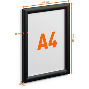 Produktbild für Klapprahmen Durable 479601, 25 mm Profil, DIN A4
