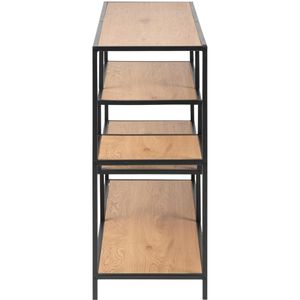 Produktbild für Bücherregal AC-Design Seaford, schwarz / wildeiche