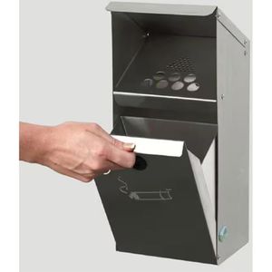 Produktbild für Aschenbecher VAR WH41, 1205, silber, für Outdoor, mit Dach