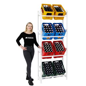 Produktbild für Getränkekistenregal PROREGAL High Big Camel, für 8 Kisten