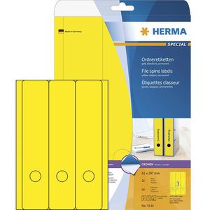 Rückenschilder Herma 5136 Special, gelb