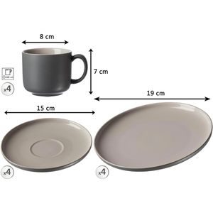 Produktbild für Kaffeeservice Ritzenhoff&amp;Breker Jasper