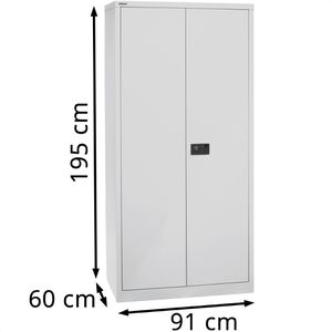 Produktbild für Werkzeugschrank Bisley KC782A4S, aus Metall, lichtgrau