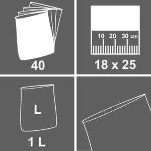 Produktbild für Gefrierbeutel Quickpack 070340, 1 Liter
