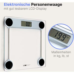 Produktbild für Personenwaage Clatronic PW 3368, silber