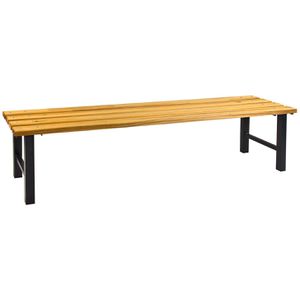 Umkleidebank ADB 40820, Sitzfläche Holz, 200 cm