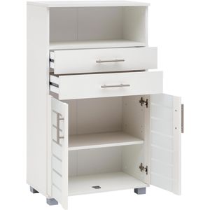 Produktbild für Badschrank Schildmeyer Niko 105652, mit 4 Füßen, weiß