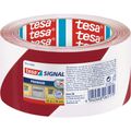 Warnband Tesa 58131 Signal Premium, 66m selbstklebend, rot / weiß