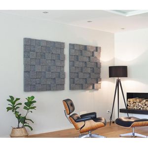 Produktbild für Akustikplatte Silenti CubeLevel, für Wand