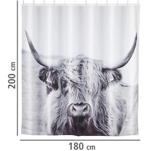 Produktbild für Duschvorhang Wenko Yak, 180 x 200 cm