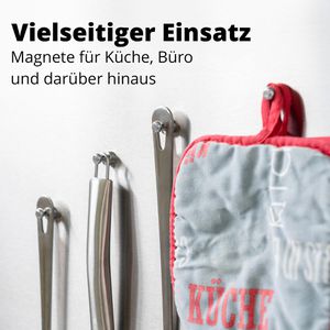 Produktbild für Magnete Poppstar 1010912, silber, Neodym Magnet