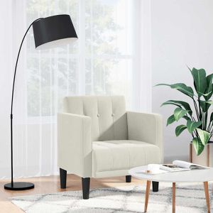 Produktbild für Loungesessel vidaXL 4100559, creme