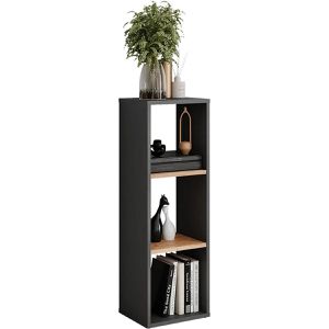 Produktbild für Bücherregal Vicco Orlando, anthrazit / eiche