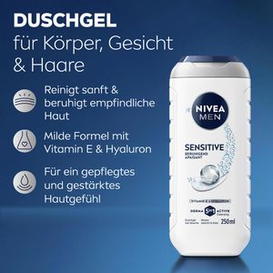 Produktbild für Duschgel Nivea Men Sensitive 5in1