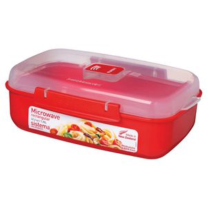 Mikrowellengeschirr Sistema 1114, rot, aus Kunststoff