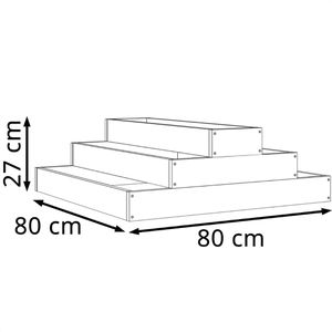 Produktbild für Hochbeet vidaXL 823892, aus Kiefernholz