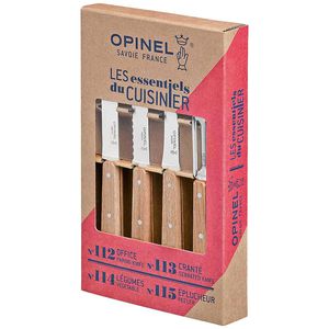 Messerset Opinel Les Essentiels Natur, 4-teilig
