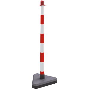 Absperrpfosten Schake 4040KB, rot/weiß, aus Kunststoff