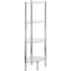 Produktbild für Badregal Wenko Yago 15852100, aus Glas / Edelstahl, verchromt