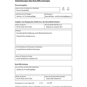 Produktbild für Verbandbuch HM-Arbeitsmedizin VB-G-A5, gemäß DSGVO und DGUV