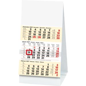 Produktbild für Tischkalender Brunnen 1070211007, gelb, Aufstellkalender