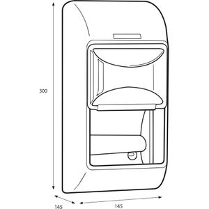 Produktbild für Toilettenpapierspender Katrin 104452