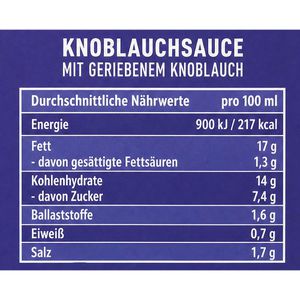 Produktbild für Knoblauchsoße Kühne cremig-pikant