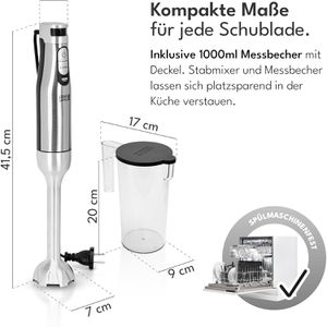 Produktbild für Stabmixer LEBENLANG LBP9782, Set