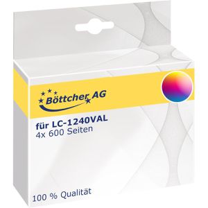 Produktbild für Tinte Böttcher-AG für Brother LC-1240VAL Value Pack