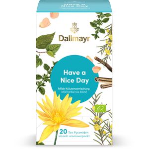 Dallmayr Tee Pyramiden Have a Nice Day, BIO, 20 Pyramidenbeutel, 60g