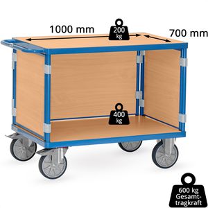 Produktbild für Tischwagen Fetra 3402, aus Metall &amp; Holz