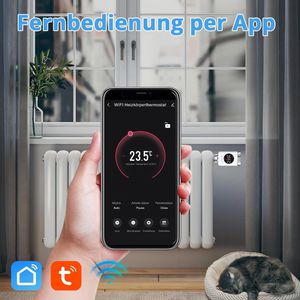 Produktbild für Heizkörperthermostat SALCAR TRV801W, App-fähig