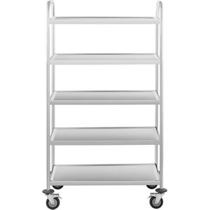 Produktbild für Servierwagen Royal-Catering RCSW-5.1 silber, aus Edelstahl