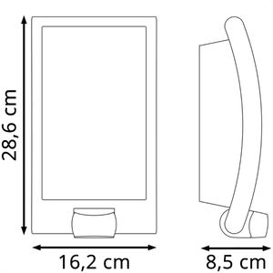 Produktbild für Wandleuchte Steinel L 22 S, aus Edelstahl, für außen (IP44)