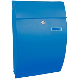 Produktbild für Briefkasten PROREGAL Geronan, blau, aus Stahl