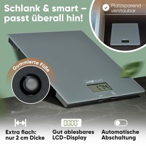 Produktbild für Küchenwaage Clatronic KW 3820, mit Tara-Funktion, Teilung 1 g