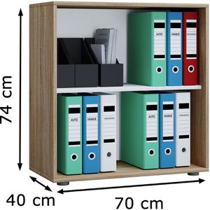 Produktbild für Aktenregal VCM Lona L, 913914, Holz