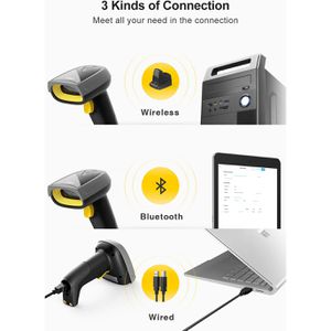 Produktbild für Barcode-Scanner Inateck BCST-52, kabellos