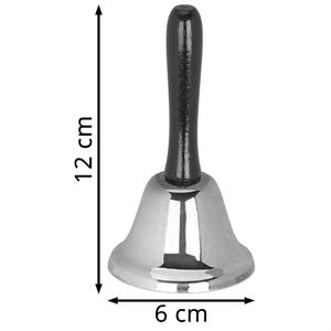 Produktbild für Tischglocke Relaxdays silber