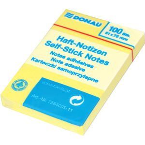 Haftnotizen DONAU Eco, 7584001-11, gelb