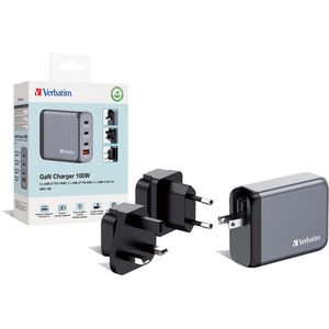 Produktbild für USB-Ladegerät Verbatim GNC-100, GaN, 100 Watt