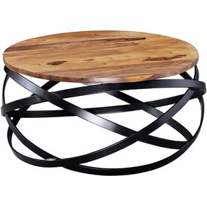 Couchtisch Wohnling Manur, WL5.679, aus Massivholz / Metall