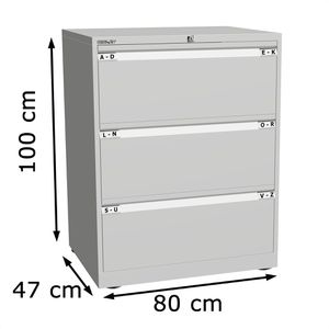 Produktbild für Hängeregisterschrank Bisley Essentials YESF0810