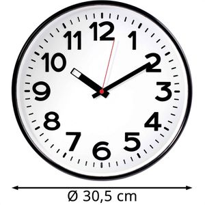 Produktbild für Wanduhr Eurotime 82320, Kunststoff, analog, Quarzuhr